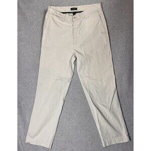 VTG Lauren Ralph Lauren Flat Front Pants Men's 34X32 Tan  Straight Baggy Fit